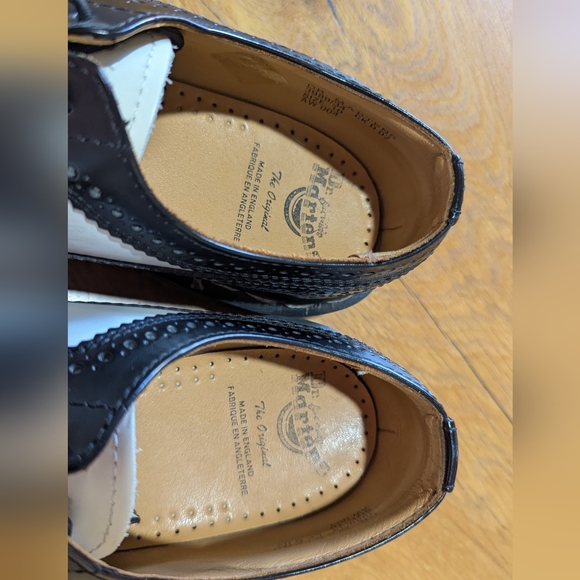 Dr. Martens Black and White Oxfords - Picture 6 of 9